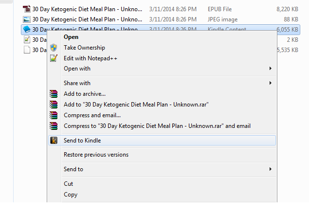 Picture of Send to Kindle