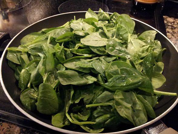 Cook down your spinach