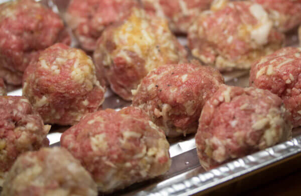 Bacon & Mozzarella Meatballs