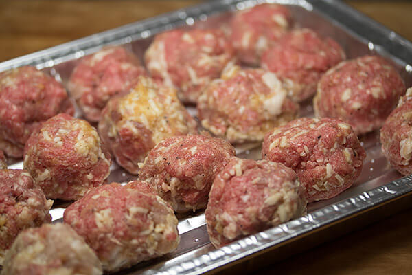 Bacon & Mozzarella Meatballs