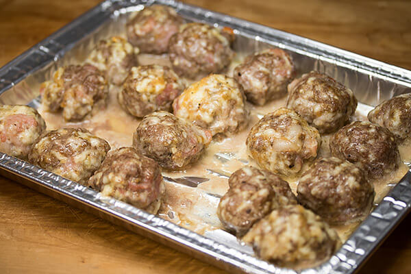 Bacon & Mozzarella Meatballs