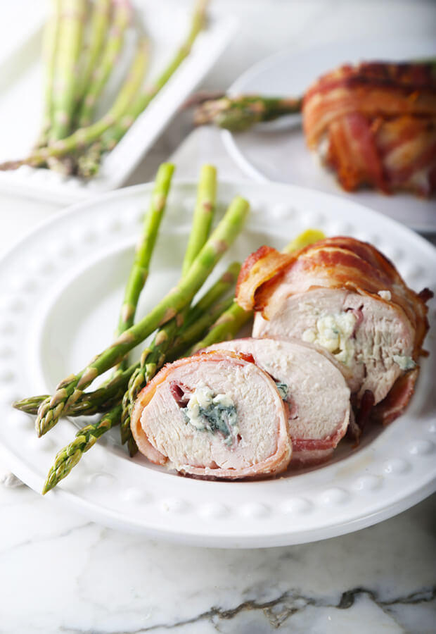 Bacon Wrapped Chicken Cordon Bleu