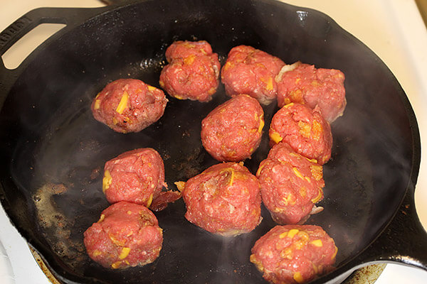 Cheddar and Bacon BBQ Meatballs