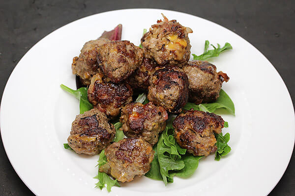 Cheddar and Bacon BBQ Meatballs