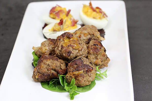 Cheddar and Bacon BBQ Meatballs