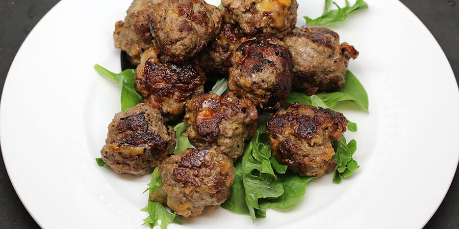 Cheddar and Bacon BBQ Meatballs