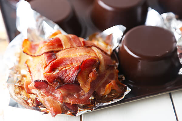 Crispy Stuffed Bacon Baskets