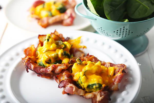 Crispy Stuffed Bacon Baskets