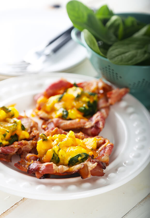 Crispy Stuffed Bacon Baskets