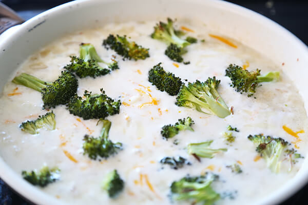 Broccoli, Cheddar & Bacon Chowder