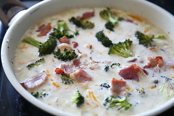 Broccoli, Cheddar & Bacon Chowder