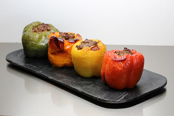 Bacon and Beef Stuffed Bell Peppers