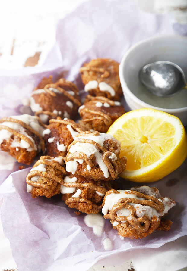 Lemon Glazed Spice Fritters