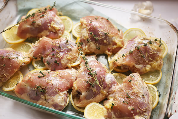 Lemon & Rosemary Roasted Chicken Thighs