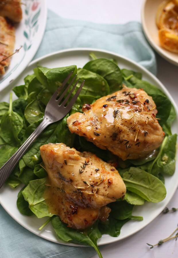 Lemon & Rosemary Roasted Chicken Thighs