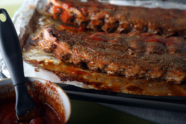 Pork Loin Ribs with Keto BBQ Sauce