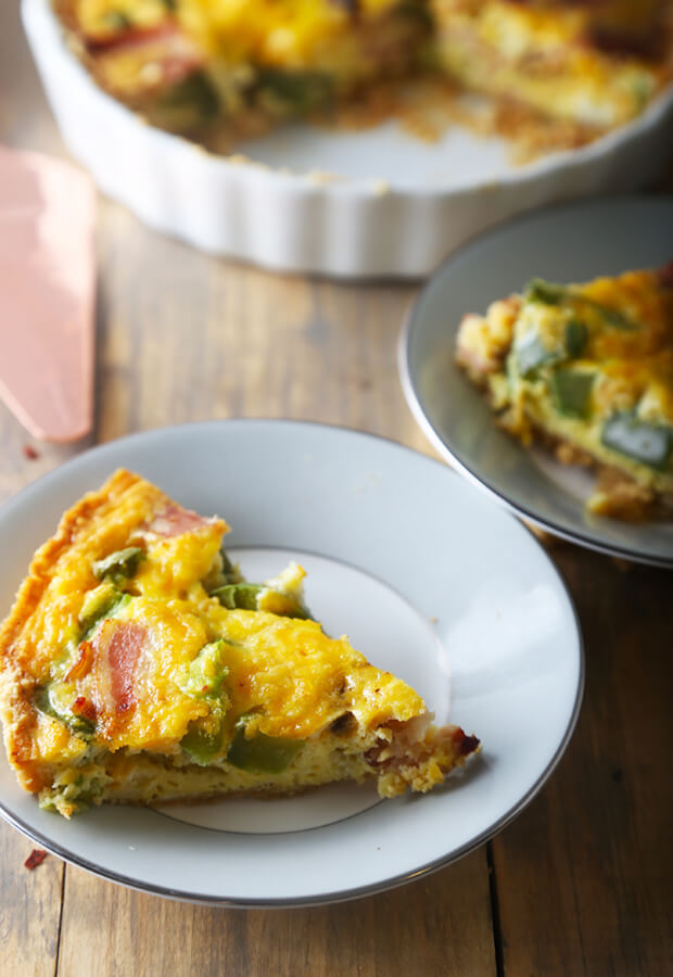 Almond Crusted Keto Quiche