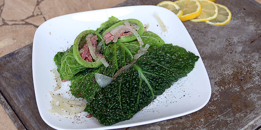 Low Carb Corned Beef Cabbage Rolls - Shared via www.ruled.me