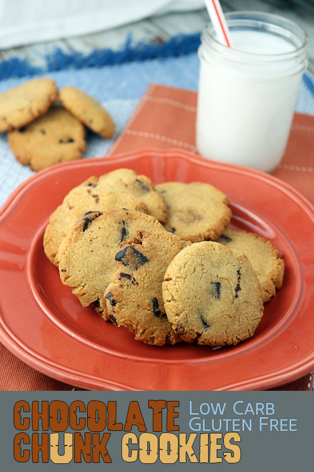 Keto Chocolate Chunk Cookies | Shared via www.ruled.me