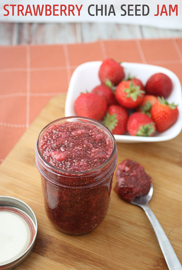 Strawberry Chia Seed Jam | Shared via www.ruled.me/