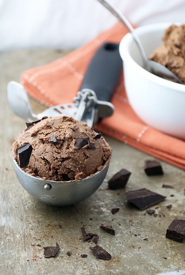 Chocolate Chunk Avocado Ice Cream | Shared via www.ruled.me/