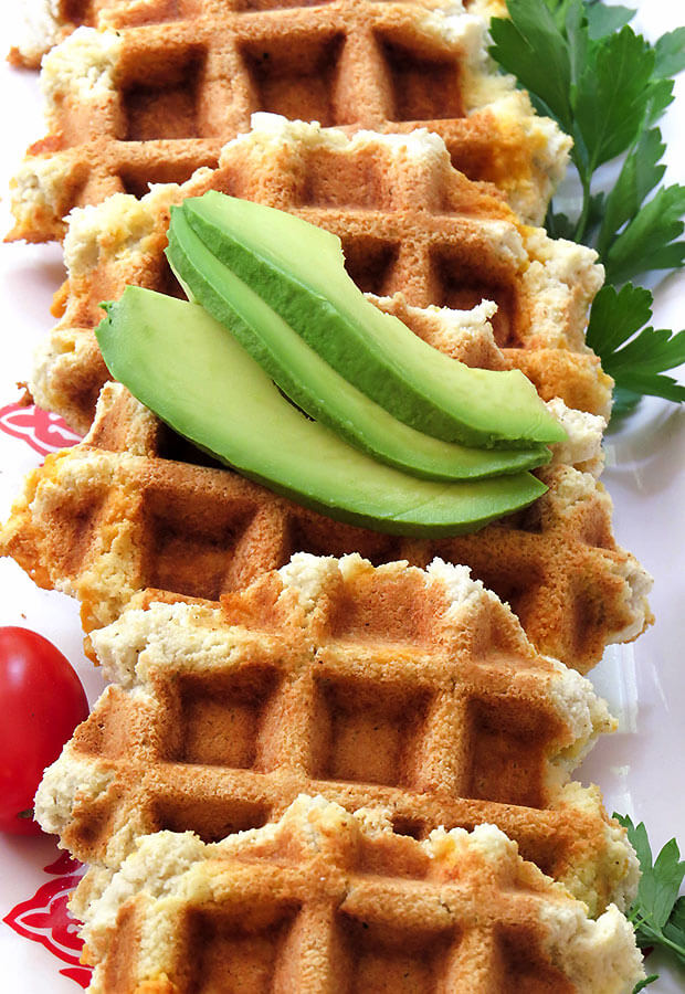 Savory Sage and Cheddar Waffles