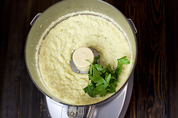 Mashed Cauliflower with Parmesan Cheese and Truffle Oil