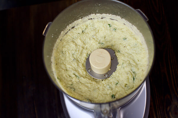 Mashed Cauliflower with Parmesan Cheese and Truffle Oil