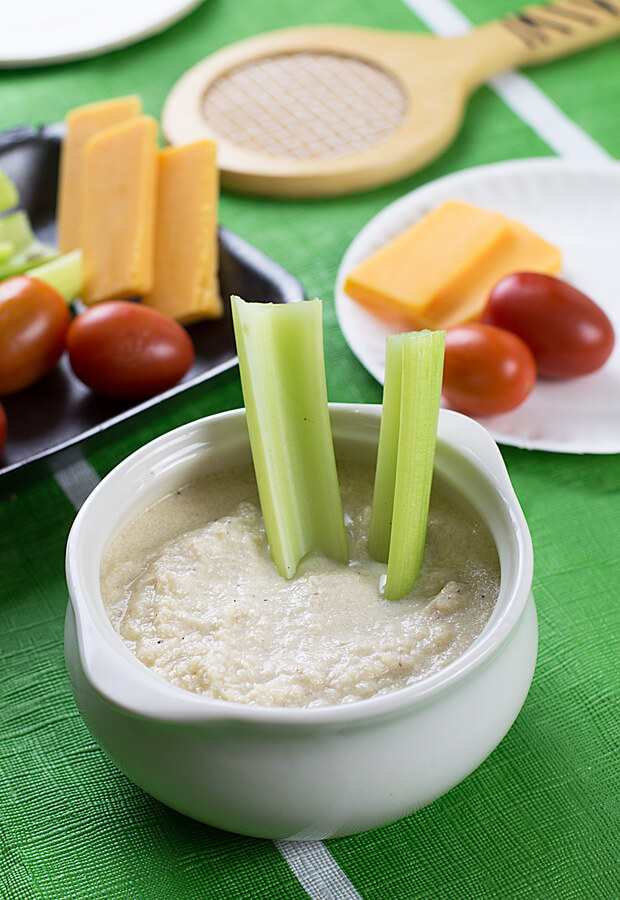 Cheesy Cauliflower Onion Dip