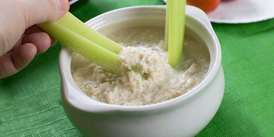 Cheesy Cauliflower Onion Dip