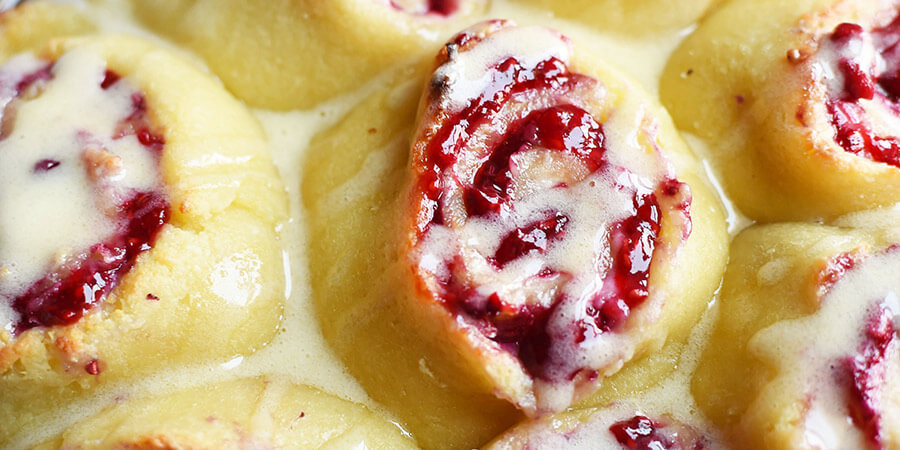 Lemon Raspberry Sweet Rolls