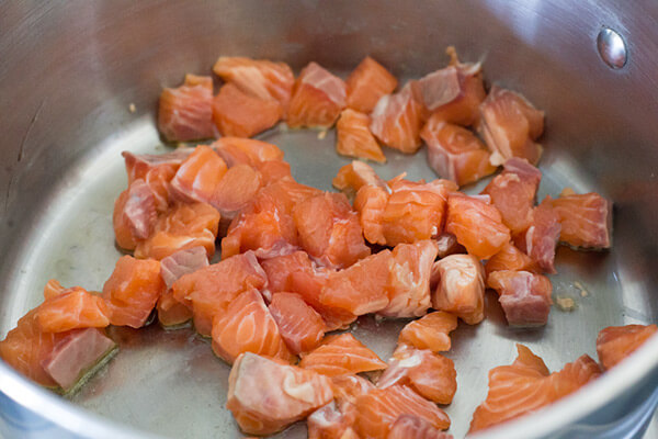 Spicy Cauliflower Rice & Salmon Medley