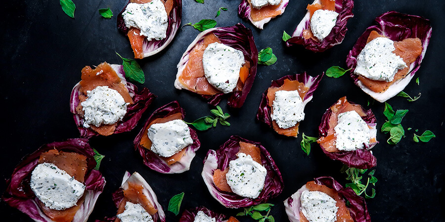 Smoked Salmon and Goat Cheese Bites