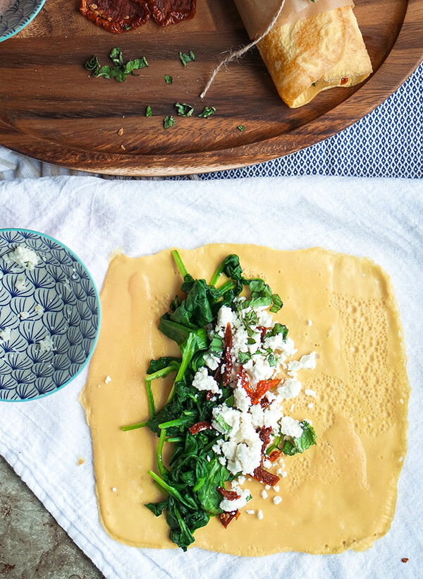 Spinach, Herb & Feta Wrap