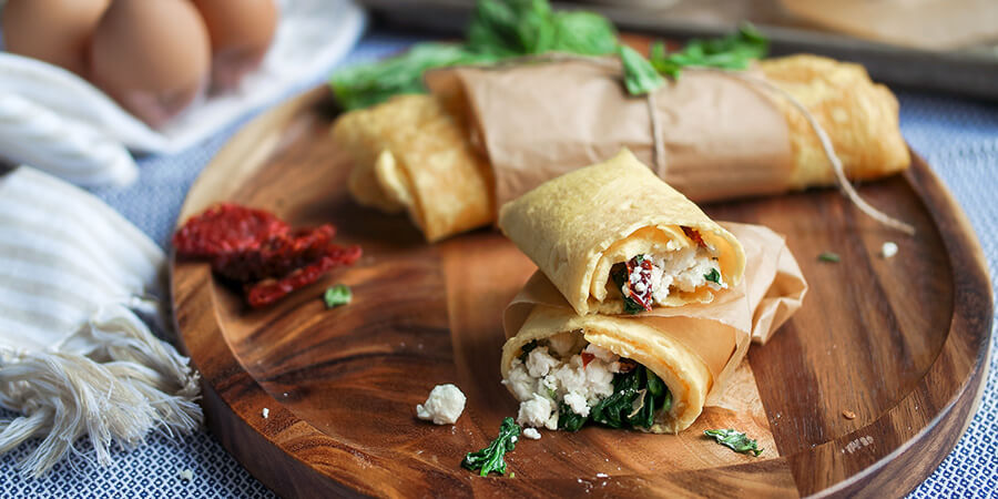 Spinach, Herb & Feta Wrap