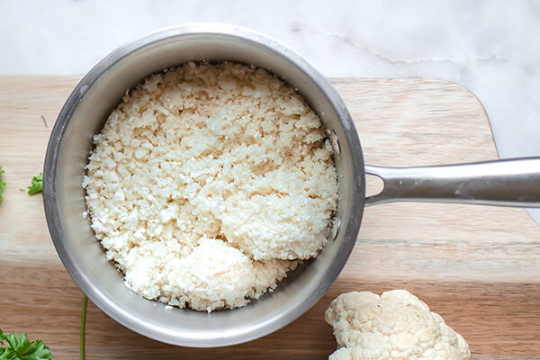 Roasted Mushroom and Walnut Cauliflower Grits