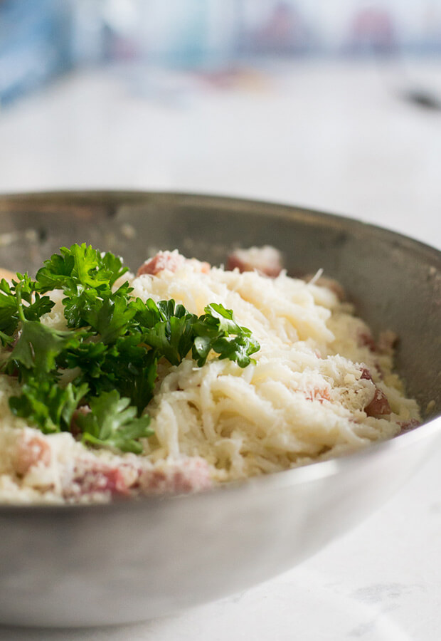 Keto Spaghetti alla Carbonara