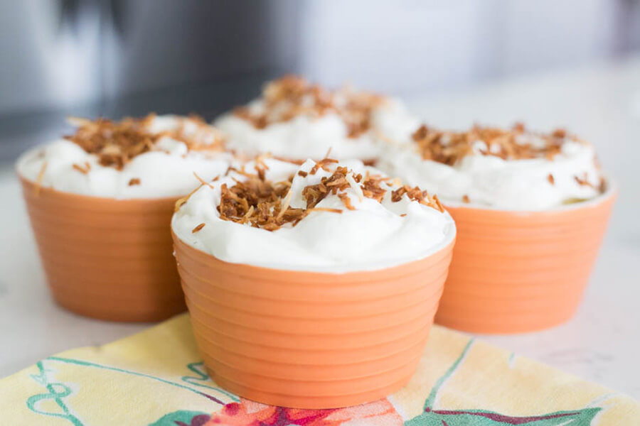 Keto Coconut Cream Pies