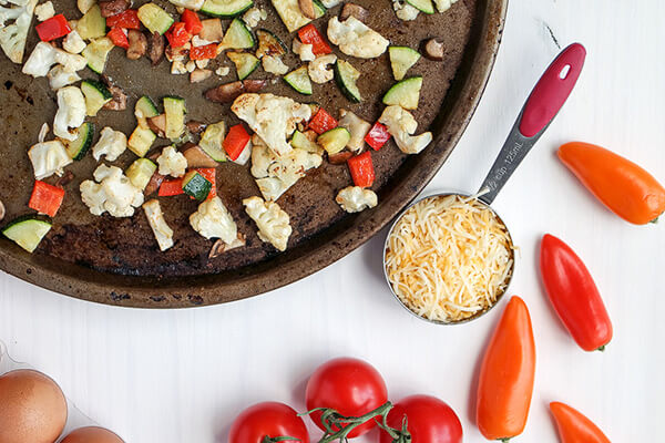 Low Carb Spicy Baked Eggs with Cheesy Hash