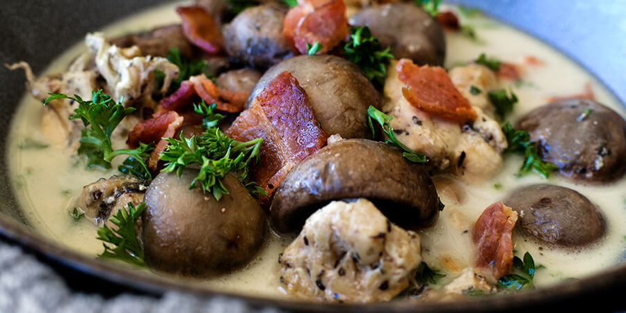 Herb Chicken and Mushroom Stew