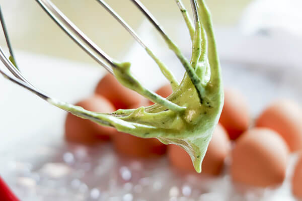 Matcha Skillet Souffle