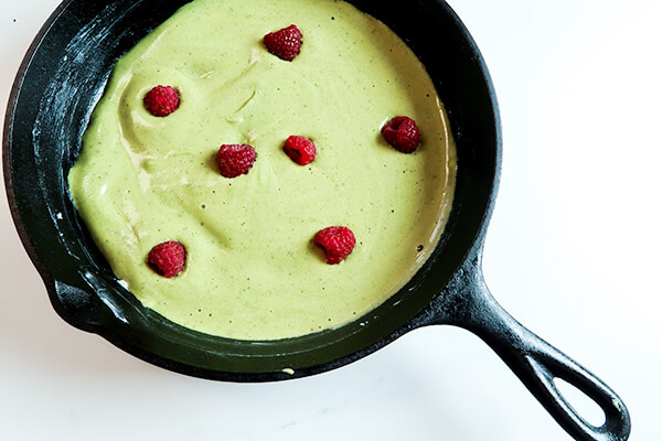 Matcha Skillet Souffle