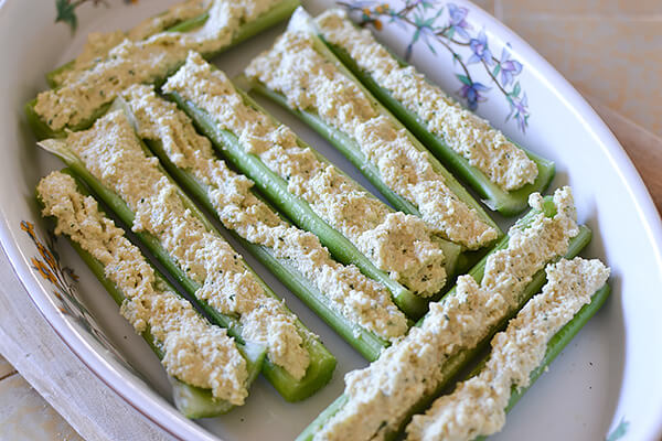 Roasted Celery and Macadamia Cheese