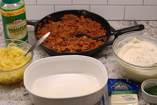 Spaghetti Squash Lasagna Casserole