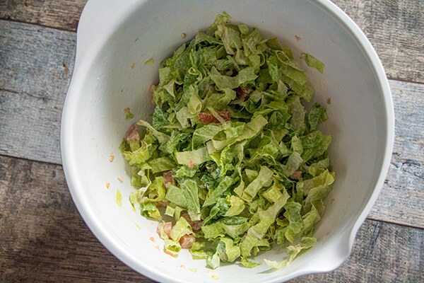 Caesar Salad Bacon Baskets