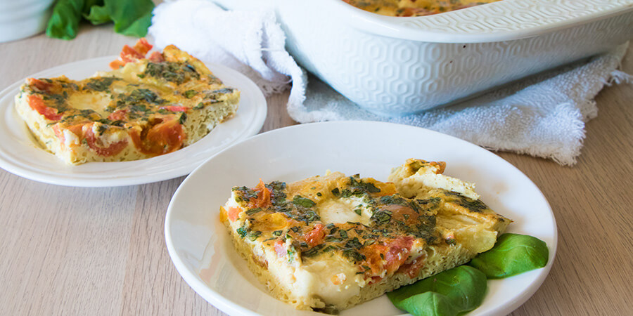 Caprese Egg Casserole