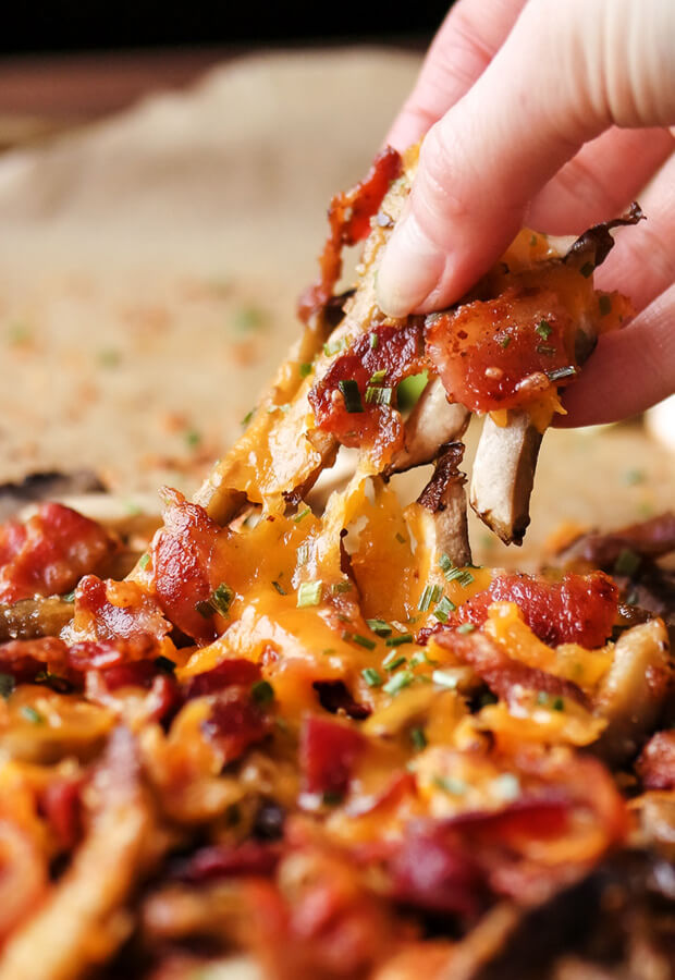 Smothered Portobello Mushroom Fries