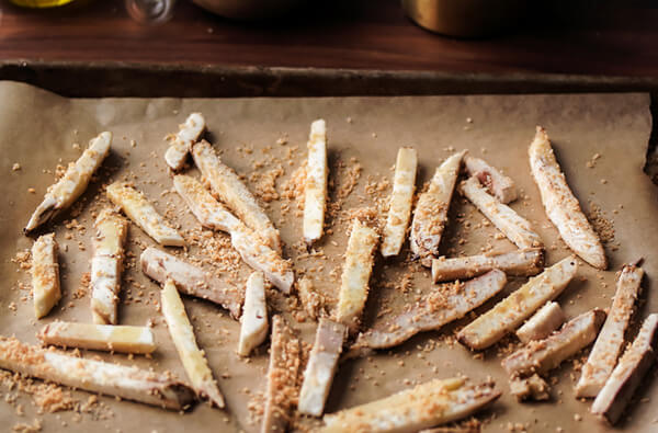 Smothered Portobello Mushroom Fries