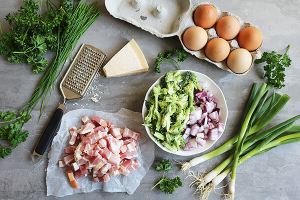 Keto Bacon and Broccoli Tart