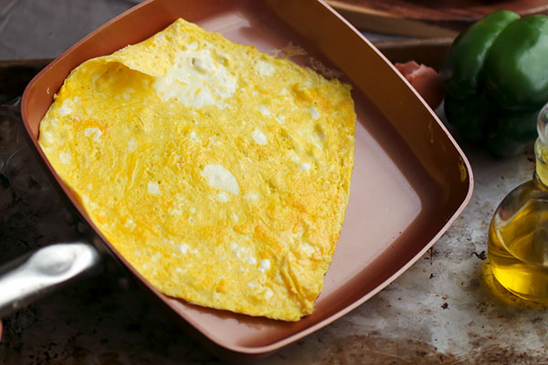 Keto Philly Cheesesteak Omelet